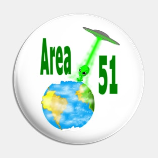 Alien baby 51 area Pin