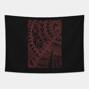 Pacific Island Pattern 2 - Brown Tapestry