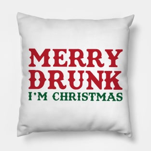 Merry Drunk! Pillow