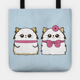 Cute cat couple valentine Tote