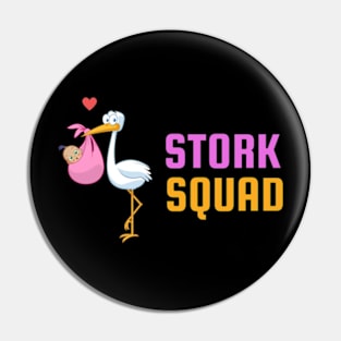 Stork Squad Shirt | Labor and Delivery Nurse Shirt | Gift For Nurse Pin