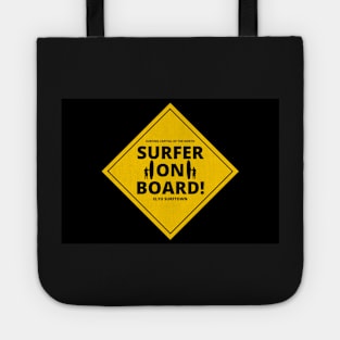 SURFER ON BOARD - CAR/MOTOR BIKE STICKERS 2 AND MORE Tote