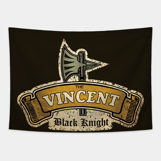 Vincent - Black Knight Tapestry by Midcenturydave