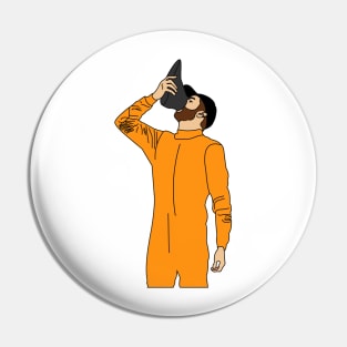 Shoey orange Pin