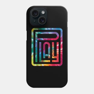 TIE DYE lettering Play Phone Case