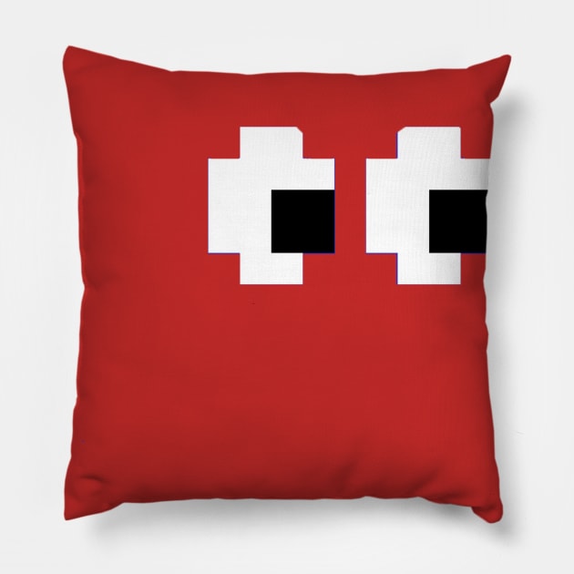 Ghost Eyes Pillow by Elvira Khan