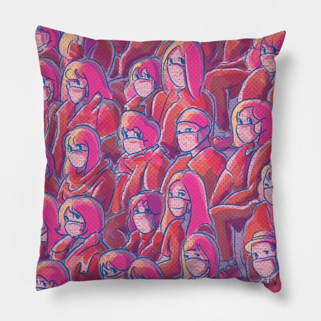 Pandemic Days Pillow by Vivian Loh 