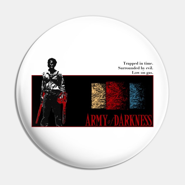 Army of Darkness V1 (Black Text) Pin by MakroPrints