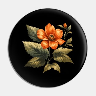 Retro Floral Bloom Pin