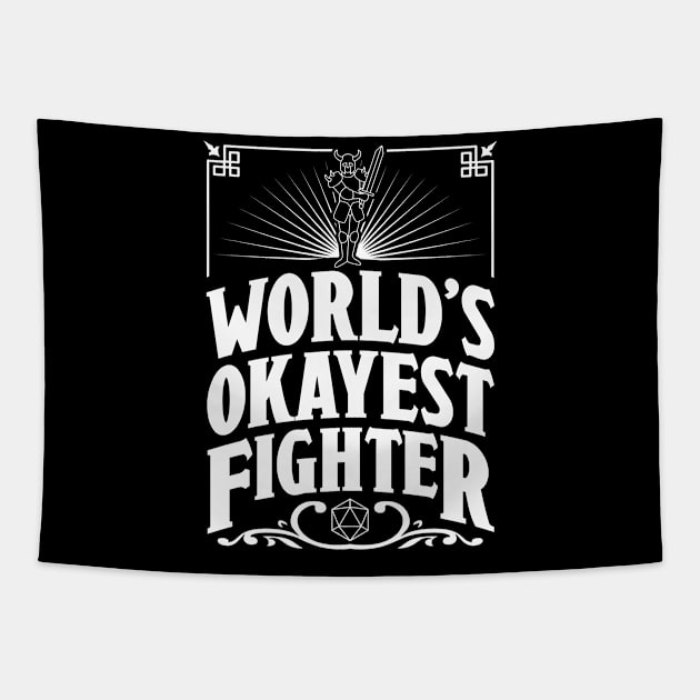 D&D Worlds Okayest Fighter Tapestry by Meta Cortex