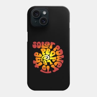 Solar Power to the People Word Art Phone Case