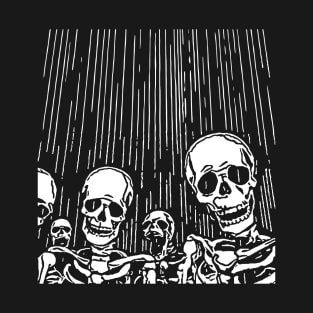 Skeleton Rain ∆∆∆ Aesthetic Graphic Design Artwork T-Shirt