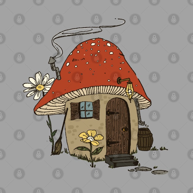 Dreaming in the Fungi Forest: A Vintage Gardening Lover's Experience in a Cottagecore Aesthetic Mushroom Hut by Ministry Of Frogs