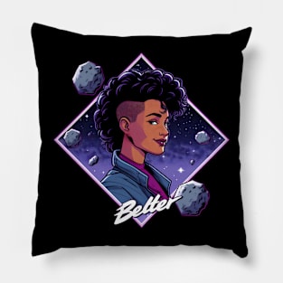 Belter Space Engineer - Asteroids - Sci-Fi Pillow