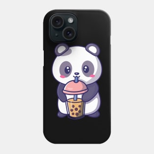 Cute Kawaii Bubble Tea lover Panda Phone Case