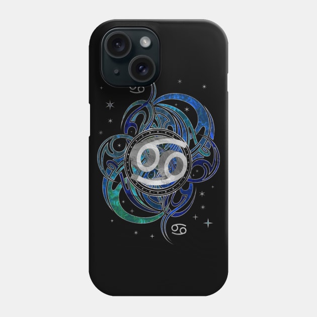 Cancer Zodiac Sign Water element Phone Case by Nartissima