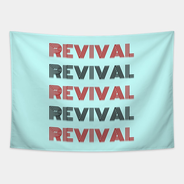 Revival | Christian Saying Tapestry by All Things Gospel