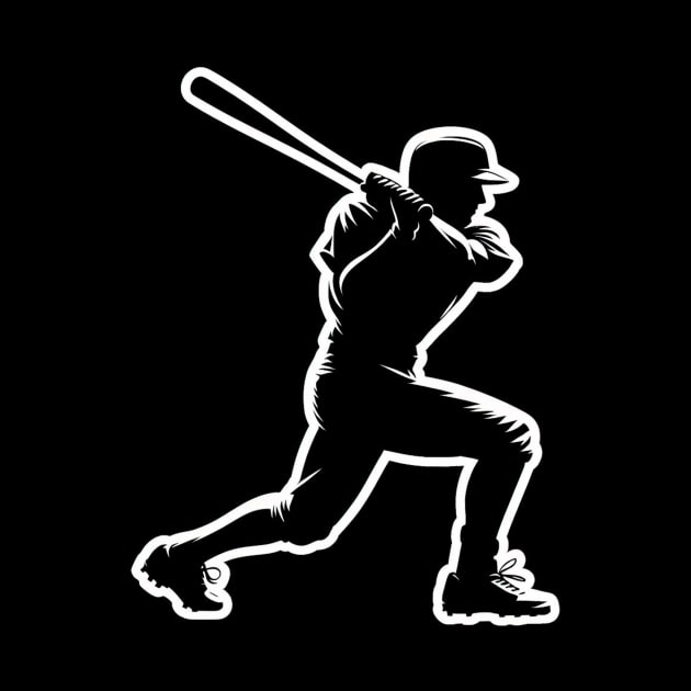 Baseball player with bat by Print Forge