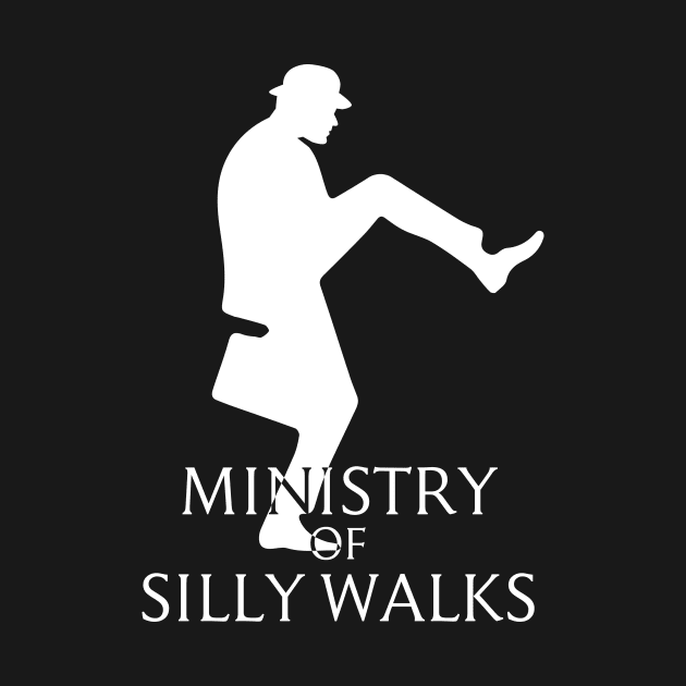 Ministry of Silly Walks white by chillstudio