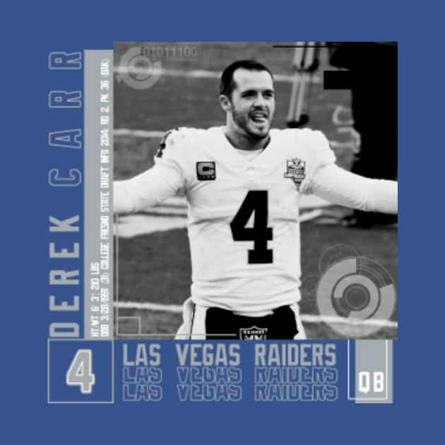 Discover Derek Carr Football Edit Tapestries Raiders - Derek Carr - T-Shirt