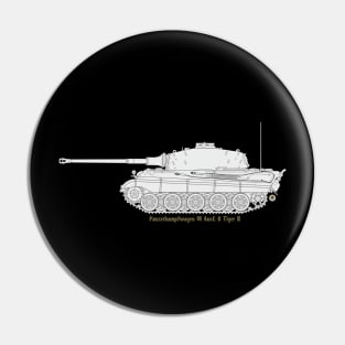 Panzerkampfwagen VI Ausf. B Tiger II (white version) Pin