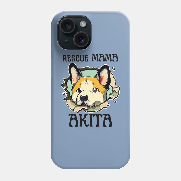 Akita dog Mom Phone Case by Sniffist Gang
