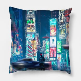 Scifi city Pillow