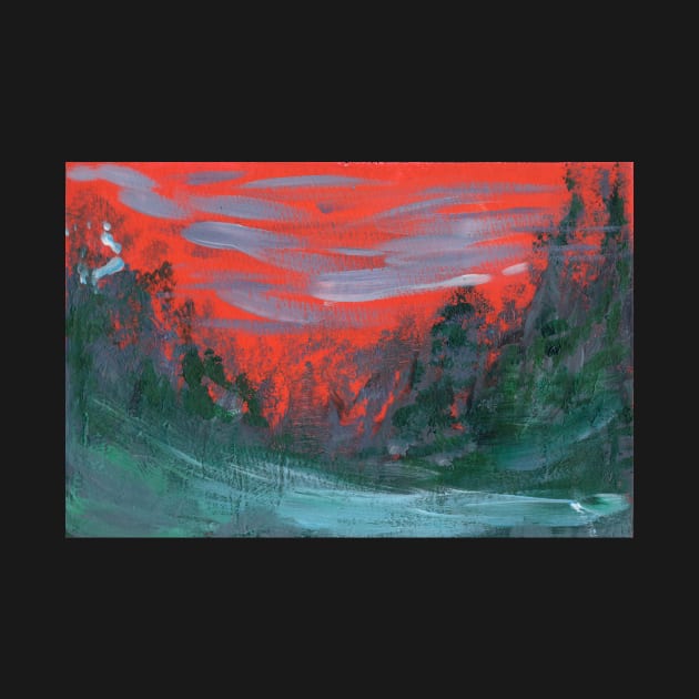 Red Sky At Night by Colzo Art