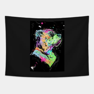 Neon Dog Tapestry