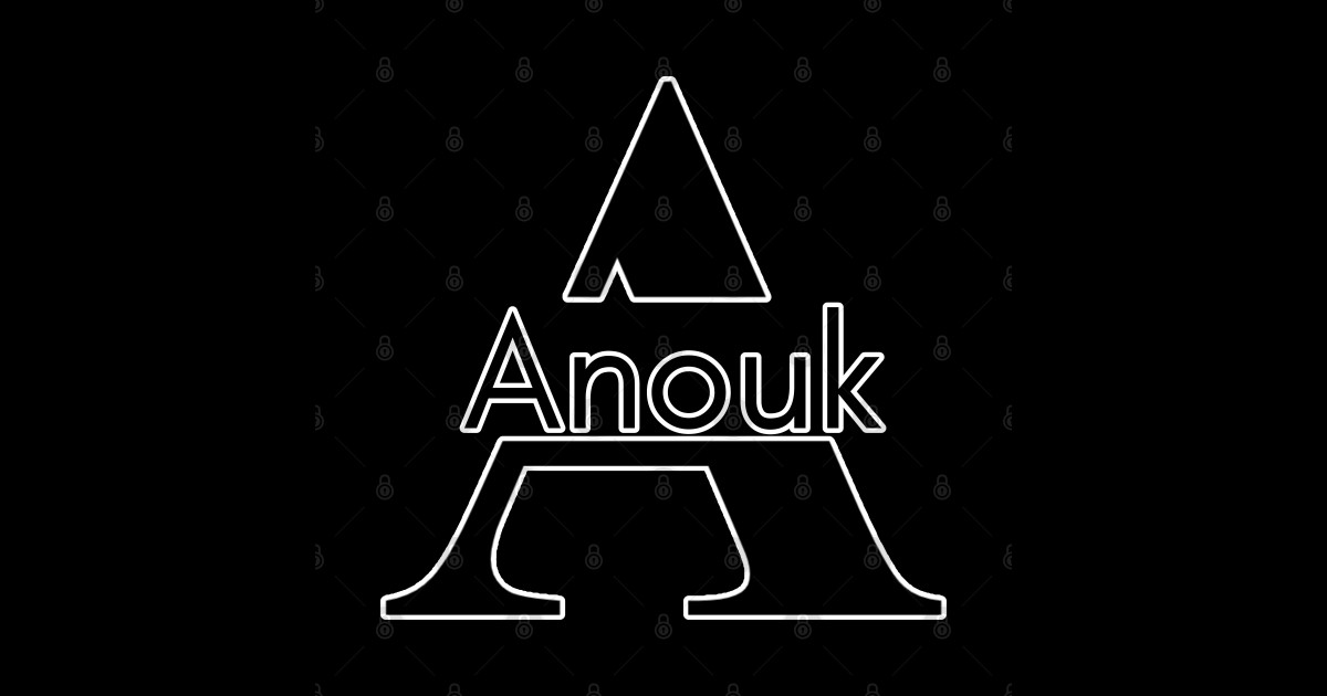 Initial A Monogram Anouk Name Label Initial A Monogram Anouk Name Label Sticker TeePublic