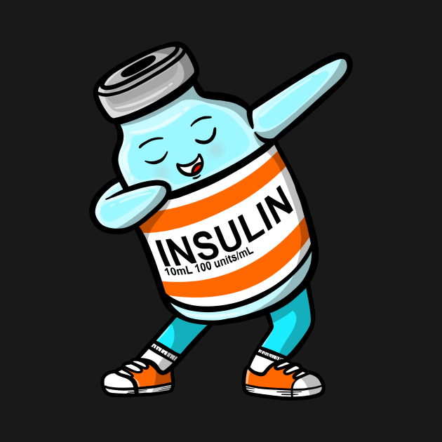 Type One Diabetes Dabbing Insulin Bottle Diabetes Awareness Month by JessieJune