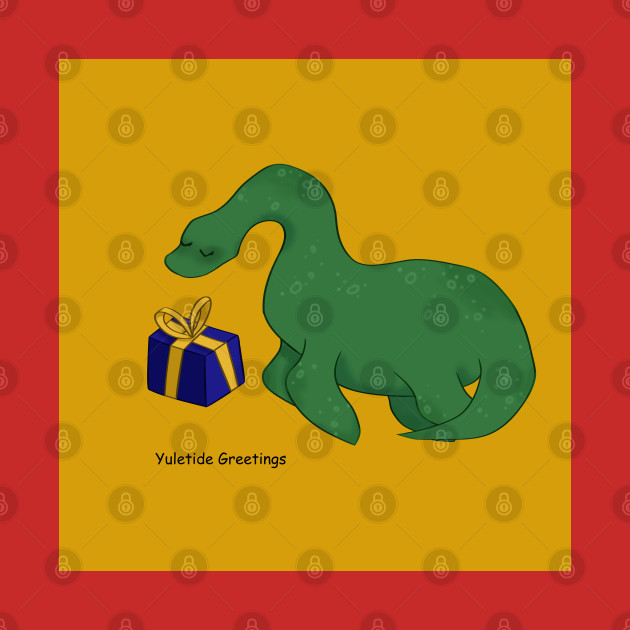 Nessie offering you a gift by VazMas Design