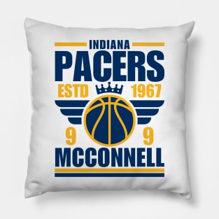 Indiana Pacers McConnell 9 Basketball Retro Pillow