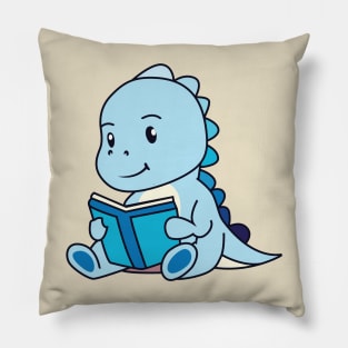 Cute Blue Dinosaur Pillow