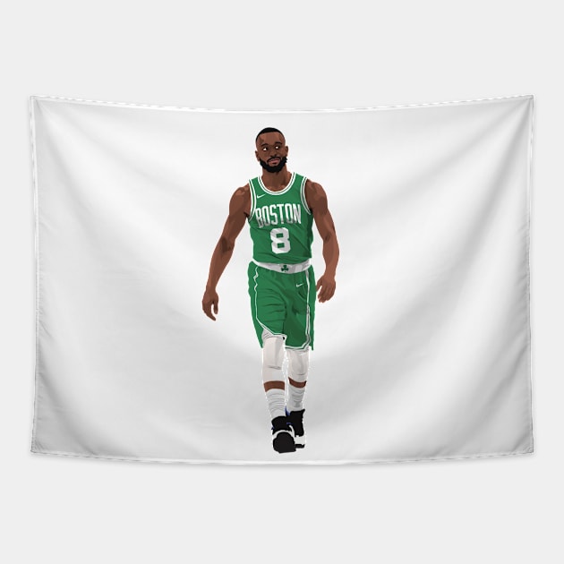 Kemba Walker - Boston Celtics Tapestry by midaillustrator