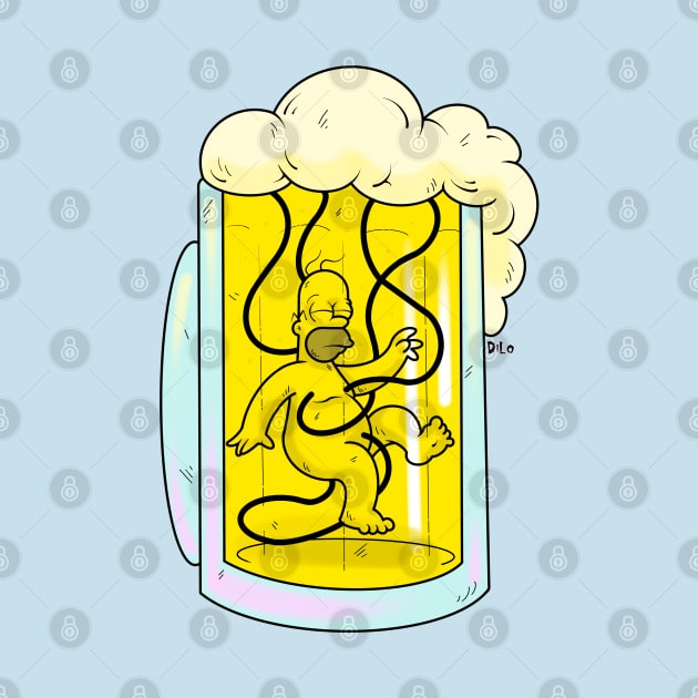 Beer lovers the matrix nostalgia cartoon by DiLoDraws