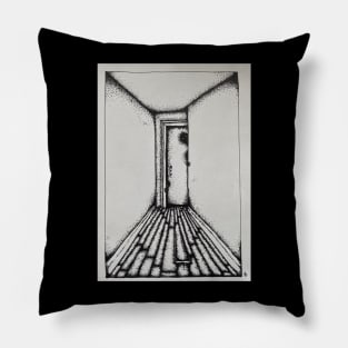 Ghost hallway Pillow