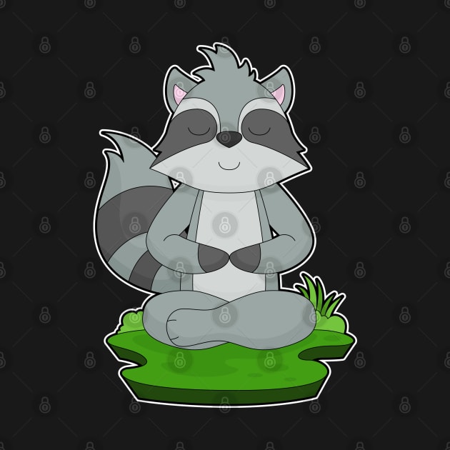 Racoon Yoga Fitness Meditation by Markus Schnabel