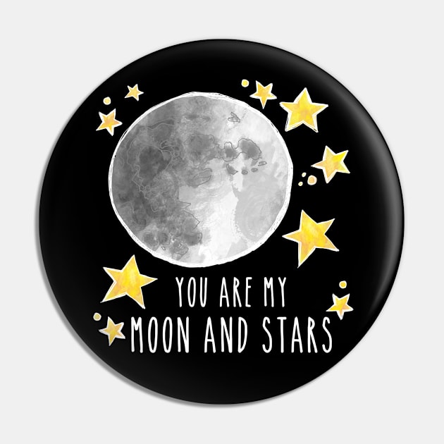 You Are My Moon And Stars Pin by bumblefuzzies