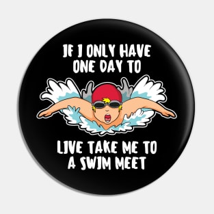 Swimmng Quote Swim Coach Gift Pin