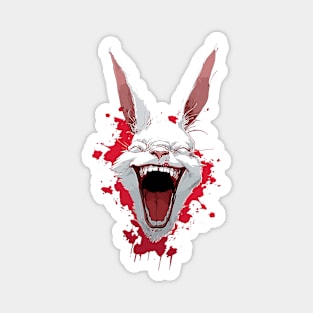 Beware White Rabbit Comic Horror Art II Magnet