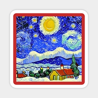 Christmas - Van Gogh Style Magnet