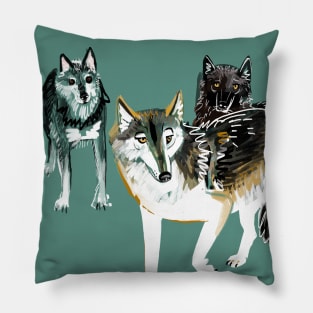 Northwestern Wolf Pillow