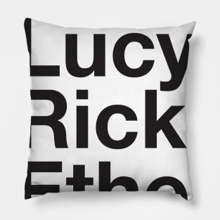 I LOVE LUCY Lucille Ball Desi Arnaz Ricky Ricardo Lucy RIcardo Ampersand Pillow