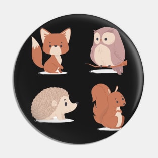 Cute Forest Animals Pack Pin