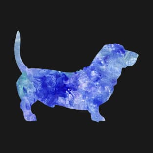 cute watercolour dog blue T-Shirt