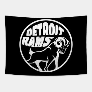 Detroit Rams White Tapestry