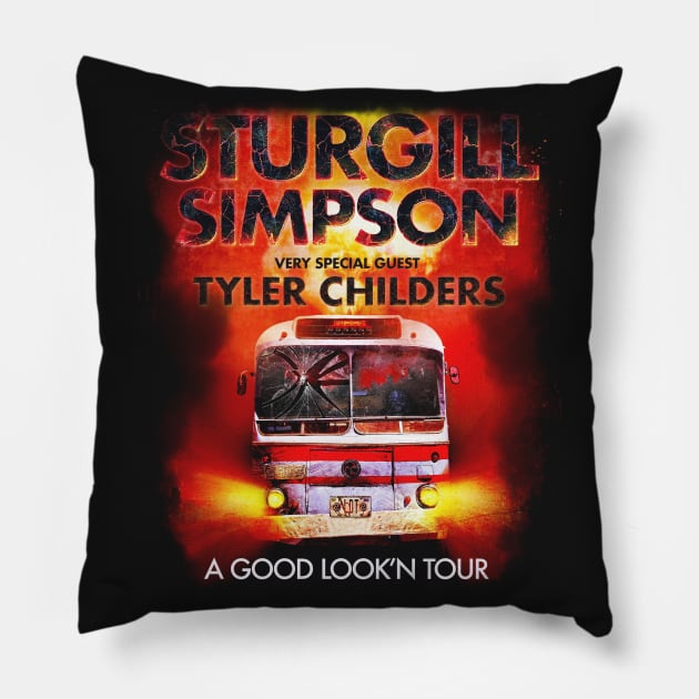 Sturgill Simpson Tour 2020 Pillow by garudabot77