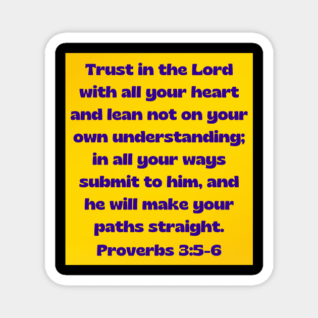 Proverbs 3:5-6 Vinyl Wall Decal Trust in the Lord with all your heart