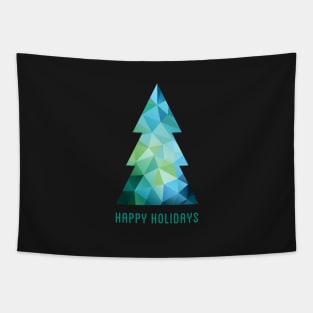 Abstract geometric Christmas tree Tapestry